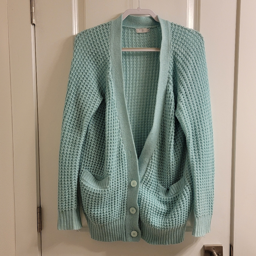 Clearance! Tobi seafoam oversized sweater